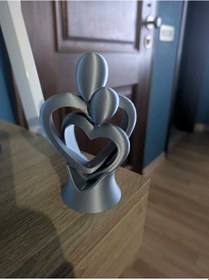 Resim Aşıklar Heykeli Sarılan Sevgililer Günü Heykeli 13cm Karbon Renk 