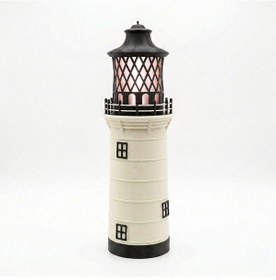 Resim Fibrika Store Deniz Feneri Dekoratif Gece Lambası - Mat Yüzeyli Modern Işık Beyaz 