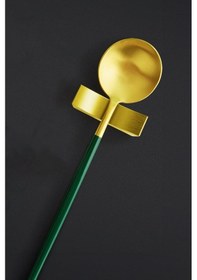 Resim Çelik Gold Chopstick Kaşık Çatal Standı Çelik Çubuk Tutucu Mt151sr 