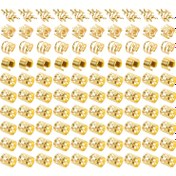 Resim 100 adet Gümüş Saç Tokası Saç Takıları Örgü Aksesuarları Tanrıça saç tokası Örgü Tutkusu Büküm Yüzük Yumuşak Metal Ayarlanabilir Örgü Manşet (100 adet, Gümüş) 