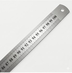 Resim Çelik Cetvel 100cm Gri 