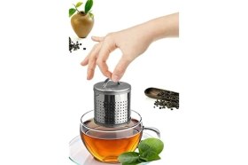 Resim Homerest Çelik Çay Süzgeci Demlik Içinde Silindir Bitki Çayı Demleme Süzgeci 