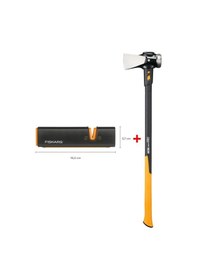 Resim Fiskars Yarma Ve Vurma Baltası Xxl 8lb/36 + Balta Ve Bıçak Bileyici 