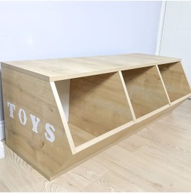 Resim CARNİELLA Roma Bebek - Çocuk Odası Çok Amaçlı Bölmeli Oyuncak Dolabı 