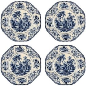 Resim STOREMAX Art Florantine 27Cm 4Lu Tabak Seti Mavi 1115018 