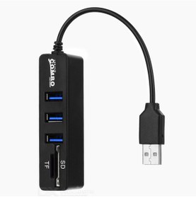 Resim Triline Combo 3 Port Usb2.0 Hub Tf Sd Kart Okuyucu 