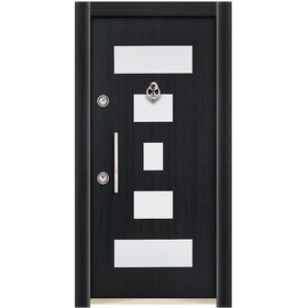 Resim Çelik Kapı Modelleri Eskitme Kasa Düz Model Daire Kapısı Sağ 4 