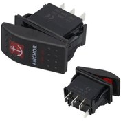 Resim Powermaster Çapa Irgatı Sembollü Yaylı Işıksız 4 Pinli On-off 12-24v Marin Switch-179267 