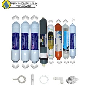 Resim Swun chyan Kapalı Kasa Su Arıtma Cihazı Sertifikalı 8'li B12 Alkali-Detox- Platinium Mebran Mineral 