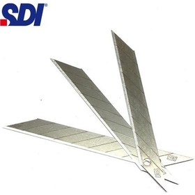 Resim Sdı 1361 Çelik Maket Bıçağı Falçata Ucu Yedeği 9mm 30 Derece Küçük 10&amp 39lu 