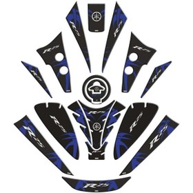 Resim GOGOPREMİUM YAMAHA R25 2019 - 2024 UYUMLU TANK PAD SET 005 