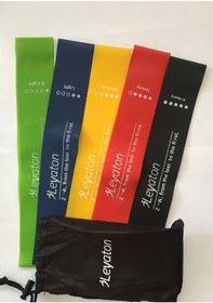 Resim Pilates Direnç Lastiği Aerobik Yoga Gym Egzersiz Bandı Spor Seti 