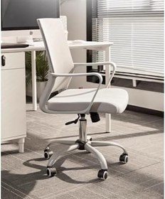 Resim Bilgisayar Oyuncu Koltuğu Masa Sandalye Tekerlekli Ofis Koltuğu Ev Ofis Konferans Döner Arkalığı Sandalye Öğrenci Çalışma Rahat Koltuk(Gray) 