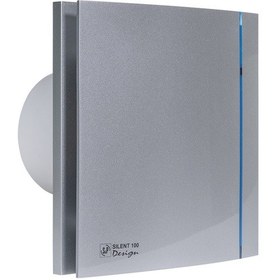 Resim Silent-100 Crz Silver Design Zaman Ayarlı Sessiz Banyo-Wc Fanı 