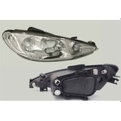 Resim Peugeot 206 P206 Sol Far Elektrikli Şeffaf 