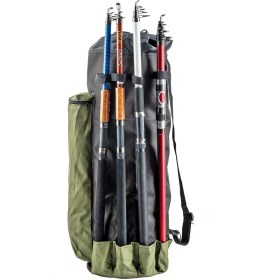 Resim Euro Fish Kamış Çantası Boru Tipi Haki-Siyah 80 cm (38006) 