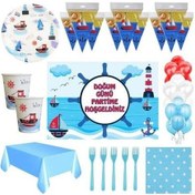 Resim Denizci Afişli Doğum Günü Parti Süsleri 24 Kişilik 