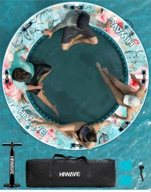 Resim Aqua Lounge Şişme Deniz Hamağı Yüzen Platform, Havuz & Deniz İçin Konforlu Su Hamak Çok Renkli 