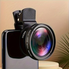 Resim 2-in-1 Makro Geniş Açı Lensi Makro ve Geniş Açı Modları ile - Dayanıklı PVC Yapısı, Akıllı Telefonlar ve Kameralar için Kolay Kullanım, Akıllı Telefon Kamera Lensi | Makro Fotoğrafçılık | Pvclens 