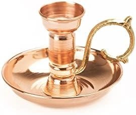 Resim DMT Gaziantep Bakır Şamdanlık-Mumluk yük:8,5 cm kalınlık:0,70mm Ağırlık:170gr Kına mumluğu 