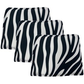 Resim Knsz sırt minderi 3 lü mazlum bonar kumaş cırtlı tel sandalyesi sırtı için 