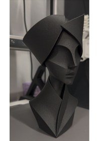 Resim 15cm Minimalist Kadın Heykeli- Hediyelik Modern Natural Aksesuar 