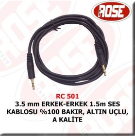 Resim 3 5 Mm Erkek Erkek 1 5 Metre Ses Kablosu 