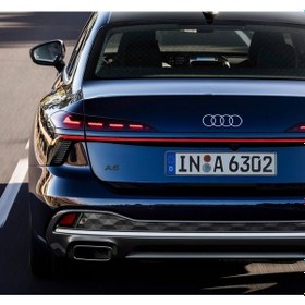Resim Dk Tuning A6 2025+ Bagaj Siyah 3m Yazı Logo Audi İle Uyumlu Bagaj Arma 