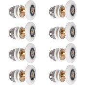 Resim 8 Adet Duş Kapısı - Duş Kapısı Sürgülü Kapı Makaraları İçin Makaralı Tekerlek 