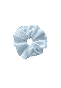 Resim Dev Boy Muslin Saç Lastiği Oversize Pamuklu Saç Tokası Mavi 