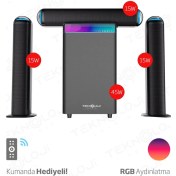 Resim Teknoloji Gelsin Hp-Tv01 3+1 Soundbar Ev Sinema Sistemi Stereo Hd Ses İadesi Rgb Kablolu 45w Amfi 15wx3 Soundbar 