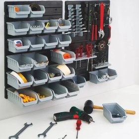 Resim Cosargroup Port-Bag Duvar Alet Askı Pano 43 Parça Organizer Avadanlık Tam Set 