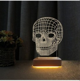 Resim 3D Doğum Günü Hediyesi Kurukafa Gece Lambası 