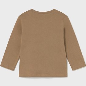 Resim MAYORAL Erkek Bebek Baskılı Sweatshirt Kahverengi 