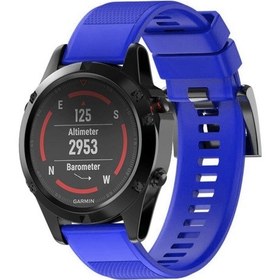 Resim Sones Fenix 5 22mm Hızlı Çıkarılabilir Silikon Saat Kordonu 