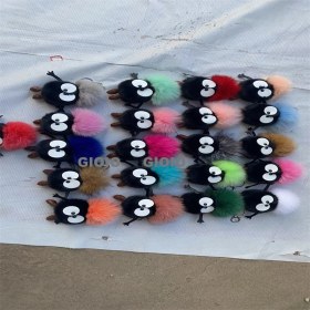 Resim Silver1 Gıoıo Yeni Gerçek Saç Kolye Sevimli Bebek Küçük Cinderblock Bebek Kolye Araba Anahtarlık (Yurt Dışından) 