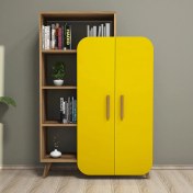 Resim Variant Concept Form Çok Amaçlı Dolap Ve Kitaplık Ceviz - Sarı 