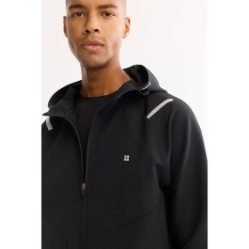 Resim AVVA Erkek Siyah Kapüşonlu Fermuarlı Bi-Stretch Regular Fit Sweatshirt A52Y1332 