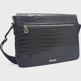 Resim Kanuga Ysm1587 Siyah Kroko Unisex Ysm18y Çapraz Çanta Siyah Kroko Siyah 