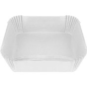 Resim Tuz Golu 100 Parça Ev Hava Fritözü Dikdörtgen Pişirme Kurutma Kağıdı Tek Kullanımlık - Beyaz (Yurt Dışından) 