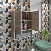 Resim Kenzlife banyo ecza dolabı bakunin crd 60*40*20 mutfak (m)üst arkalıklı alt arkalıksız 