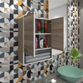 Resim Kenzlife banyo ecza dolabı bakunin crd 60*40*20 mutfak (m)üst arkalıklı alt arkalıksız 