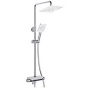 Resim Valtemo Chrome White Dora Rain Duş Seti (VS-1330) 