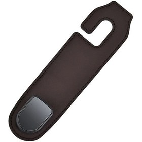 Resim Dianziye Araba Başı Destekli Gizli Kanca - Deri Materyal, 360 Dönebilen, 50kg Yük Taşıma, Evcil, Alışveriş Çantaları İçin, Kahverengi 