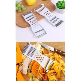 Resim Rende Soyacak 5 Fonksiyonlu Sebze Meyve Soyucu Patates Havuç Salatalık Zencefil Doğrayıcı 