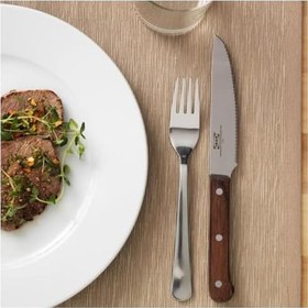 Resim Biftek bıçağı seti, koyu kahve, 24 cm, 2 adet 