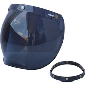 Resim Symbee Motorcycle Bubble Siperliği: 3-tokmalı Açık Yüz Kasklar İçin Kolay Kurulum Ve Yüksek Koruma 