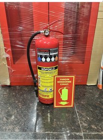 Resim 6 Kg Aff Köpüklü Yangın Söndürme Cihazı 4 Yıl Garantili 