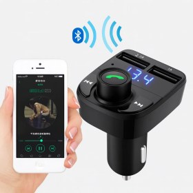 Resim Msy Elektronik X8A Fm Transmitter Bluetooth Araç Çakmaklık Çift USB Şarj Cihazı 