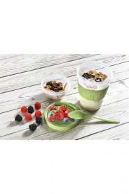 Resim Ozcmax Meyve Hazneli - Kaşıklı Portatif Yoğurt Kabı 
